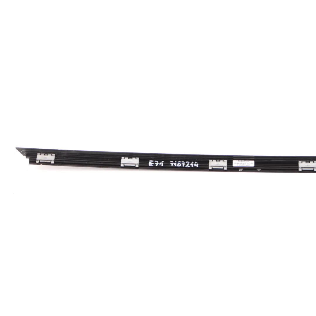 BMW X6 E71 Window Frame Finisher Door Rear Right Top Trim Strip High Gloss - SKU 7187214 - Part number 7187214