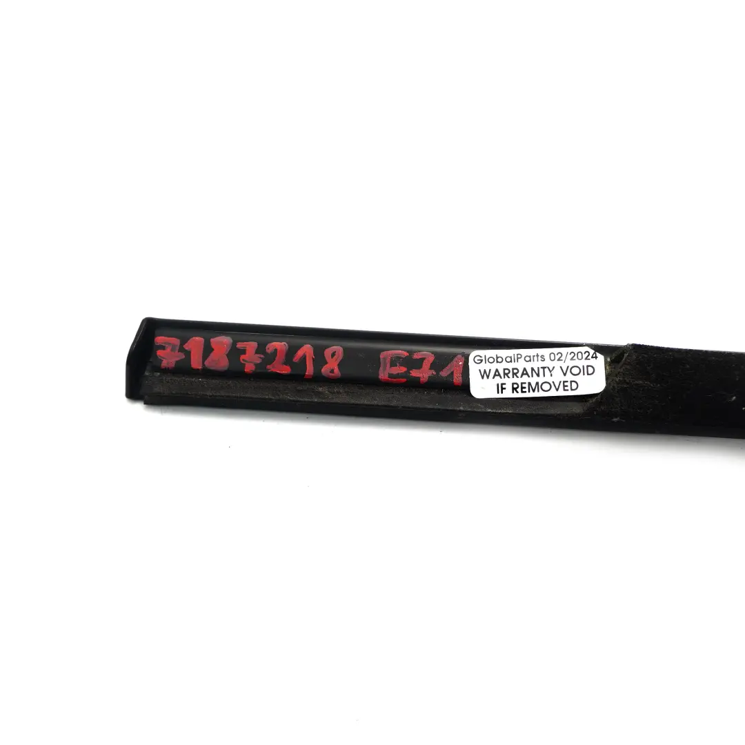 BMW X6 E71 Copertura Canale Trim Esterno Porta Posteriore Destra Alto Lucido - SKU 7187218 - Numero di parte 7187218
