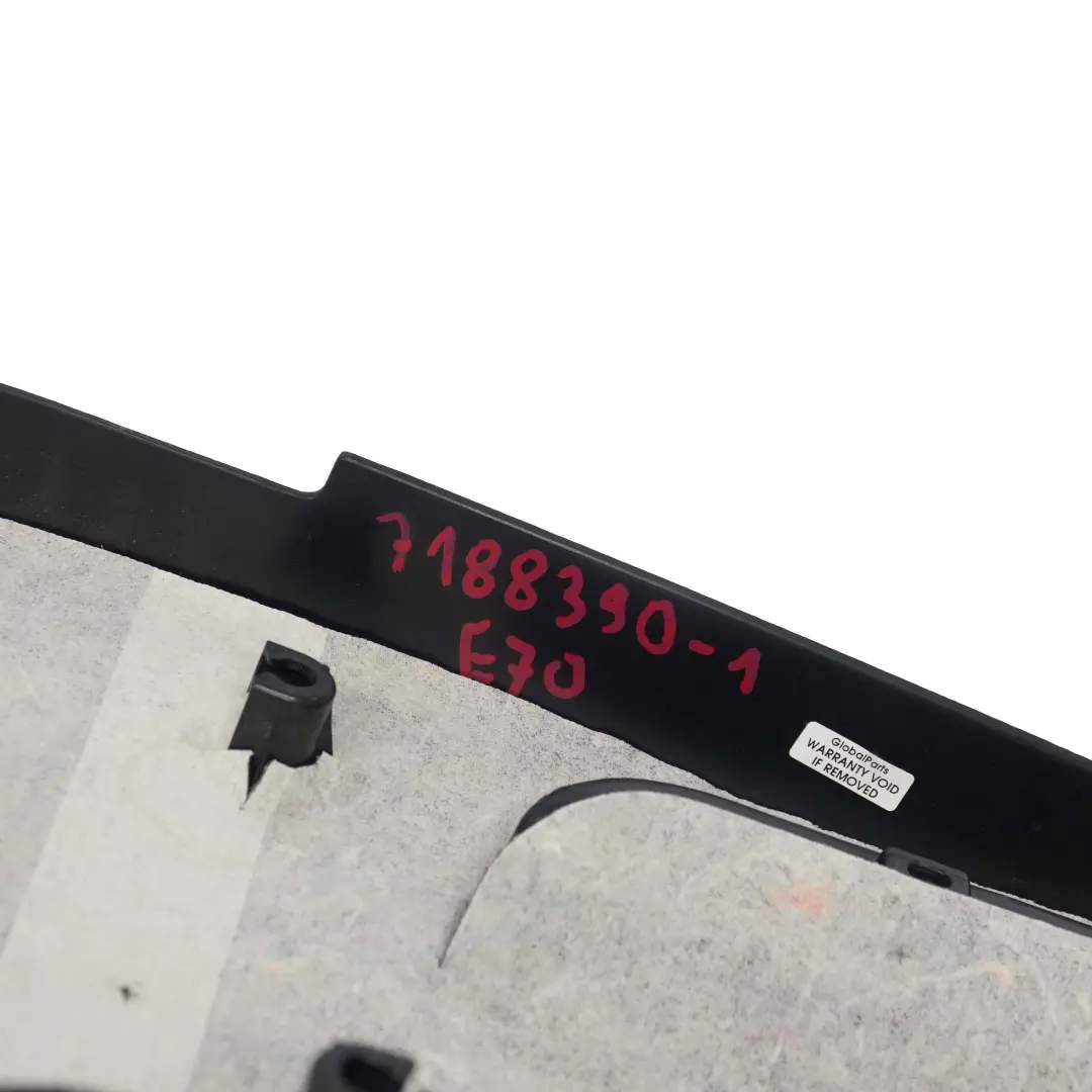 BMW X5 E70 Coperchio Bagagliaio Pannello Rivestimento Interno Nero - SKU 7188390-1 - Numero di parte 7188390