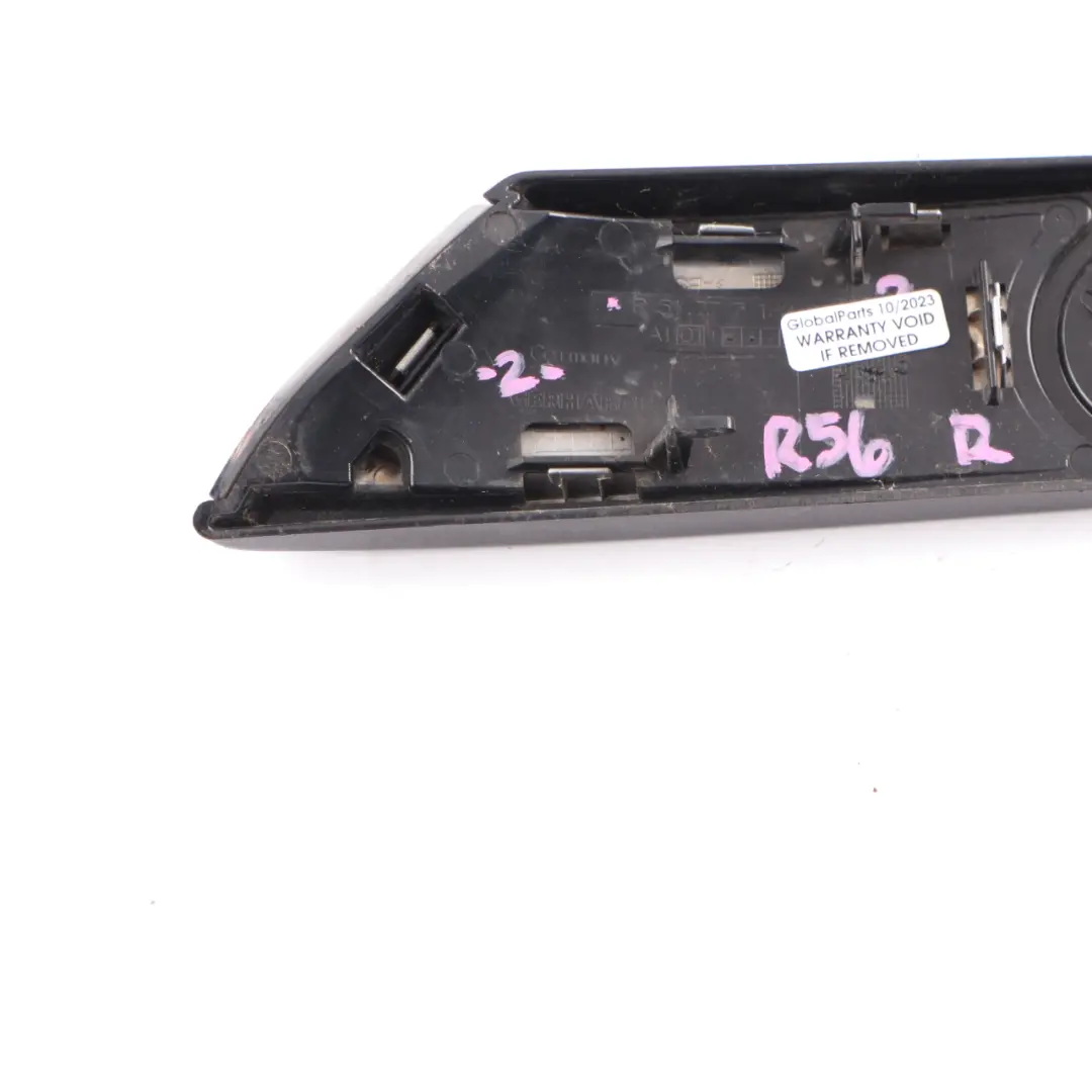 Mini R55 R56 R57 Couvercle de clignotant d'aile chromé droit - SKU 7188614-2 - Numéro de pièce 7188614