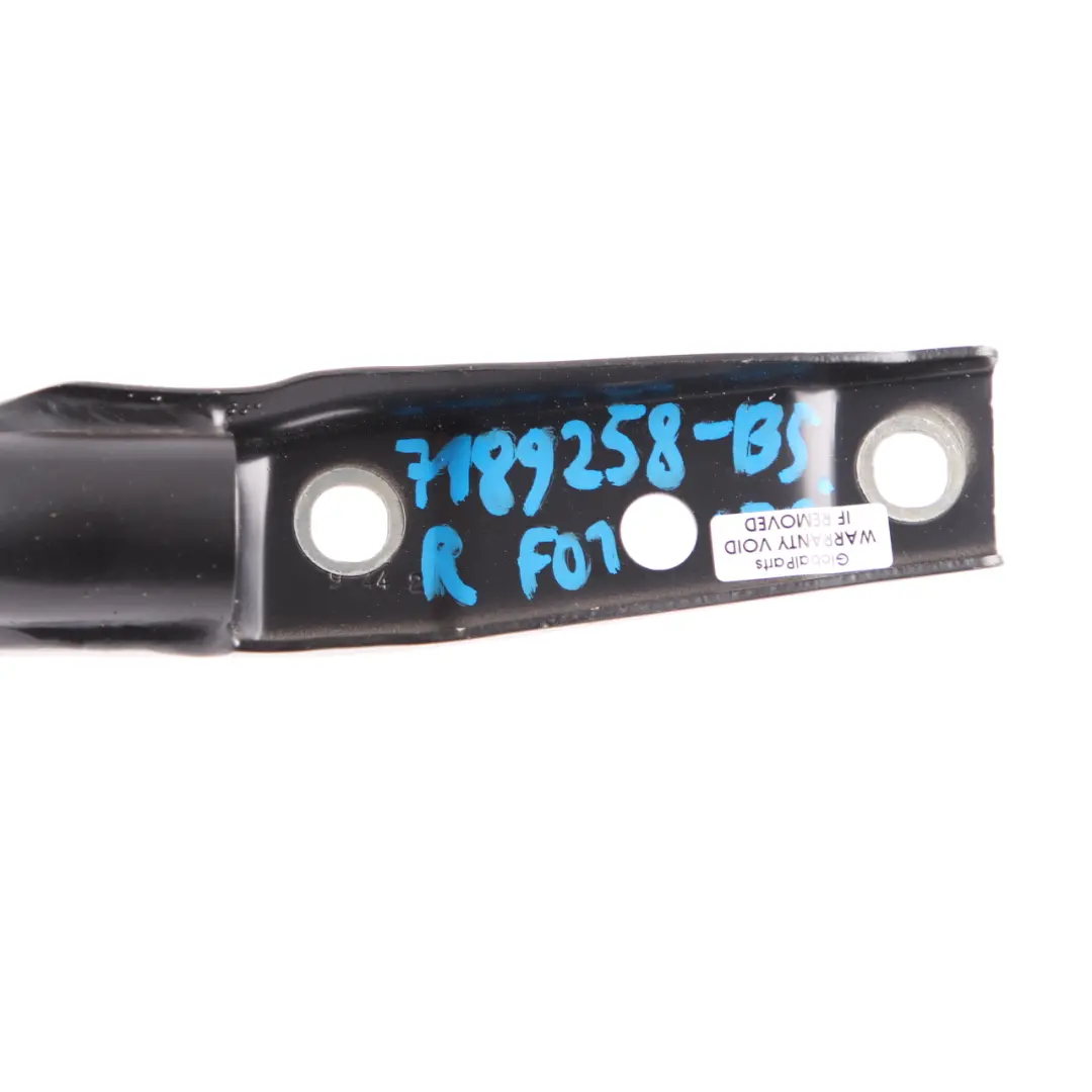 Bisagra Maletero Bota Portón Trasero Derecha Zafiro Negro Metalizado 475 para BMW F01 con número de pieza 7189258 BMW F01 Bisagra Maletero Bota Portón Trasero Derecha Zafiro Negro Metalizado 475 - SKU 7189258-BS - Número de pieza 7189258
