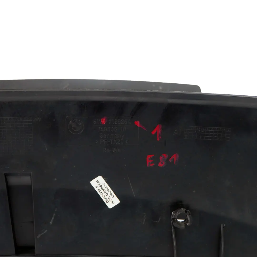 *BMW 1 er E81 E82 E87 LCI Vorne Stoßstange Unten Luftführung Luft Kanal für mit Teilenummer 7189264 *BMW 1 er E81 E82 E87 LCI Vorne Stoßstange Unten Luftführung Luft Kanal - SKU 7189264-1 - Teilenummer 7189264