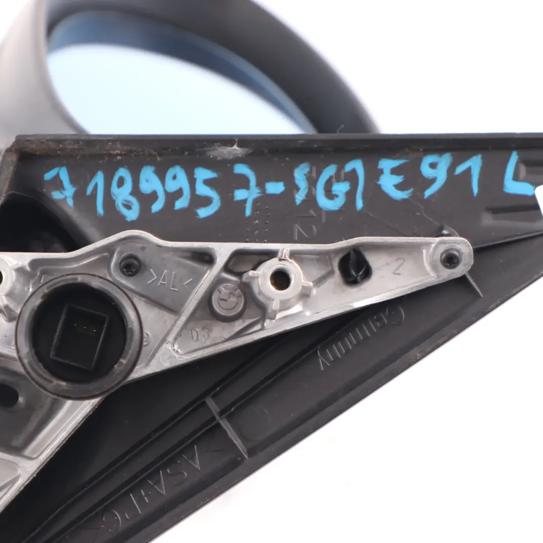 Wing Mirror BMW E90 E91 Outside Left N/S Sparkling Graphite - A22 3 Pins to with Part number 7189957 Wing Mirror BMW E90 E91 Outside Left N/S Sparkling Graphite - A22 3 Pins - SKU 7189957-SG1 - Part number 7189957