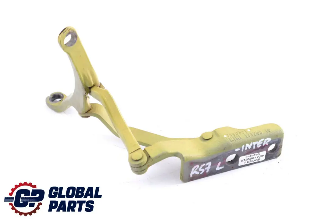 BMWMini Cabrio R57 Left Boot Trunk Tailgate Hinge N/S Interchange Yellow 719033 to with Part number 7190331 BMWMini Cabrio R57 Left Boot Trunk Tailgate Hinge N/S Interchange Yellow 719033 - SKU 7190331-INTER - Part number 7190331