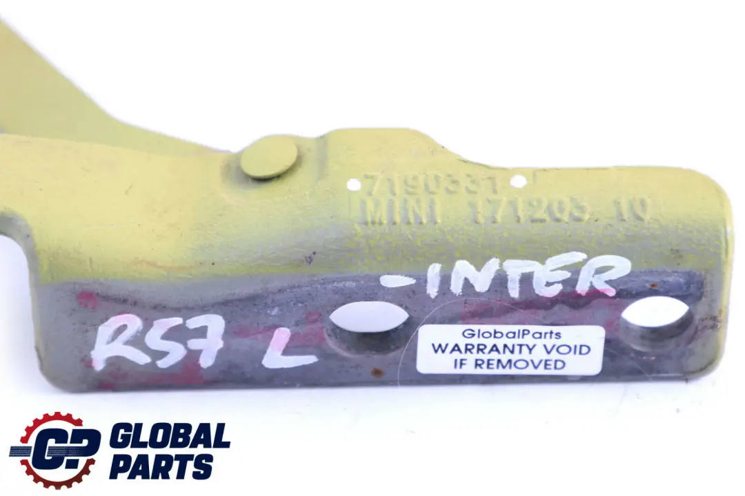 *Mini Cabrio R57 Scharnier Heckklappe Links Interchange Yellow für mit Teilenummer 7190331 *Mini Cabrio R57 Scharnier Heckklappe Links Interchange Yellow - SKU 7190331-INTER - Teilenummer 7190331