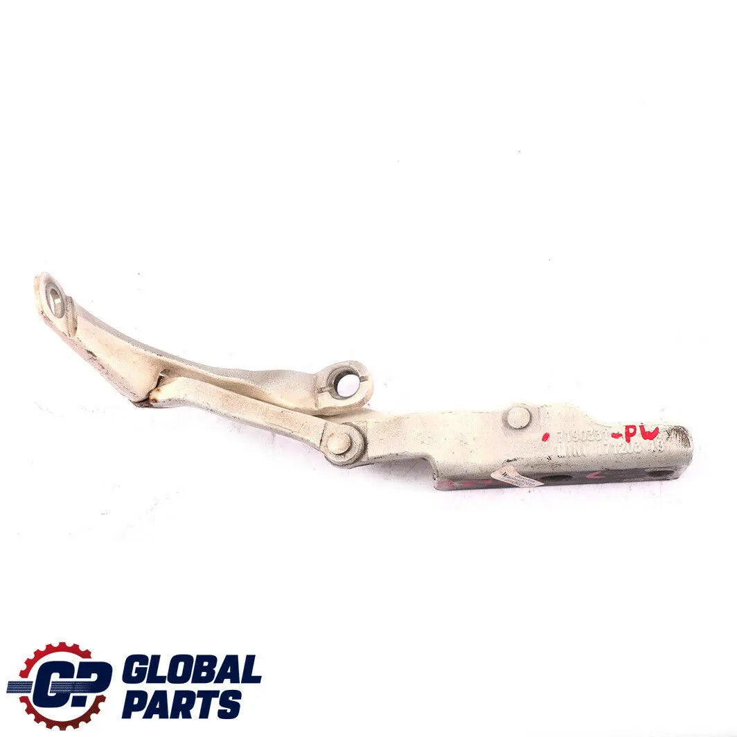 Left Boot Trunk Lid Tailgate Hinge N/S Pepper White to BMW Mini Cooper Cabrio R57 with Part number 7190331 BMW Mini Cooper Cabrio R57 Left Boot Trunk Lid Tailgate Hinge N/S Pepper White - SKU 7190331-PW - Part number 7190331