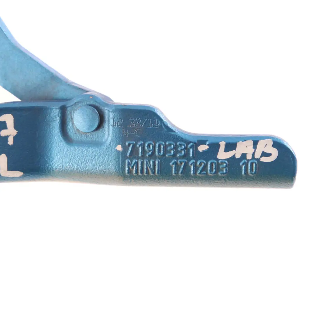 Charnière de coffre gauche Laser Blue A59 Bleu pour Mini Cabrio R57 à propos du numéro de pièce 7190331 Mini Cabrio R57 Charnière de coffre gauche Laser Blue A59 Bleu - SKU 7190331-LAB - Numéro de pièce 7190331