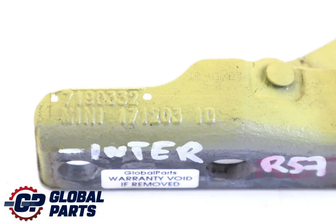 BMW Mini Cabrio R57 Right Boot Trunk Tailgate Hinge O/S Interchange Yellow - SKU 7190332-INTER - Part number 2758376