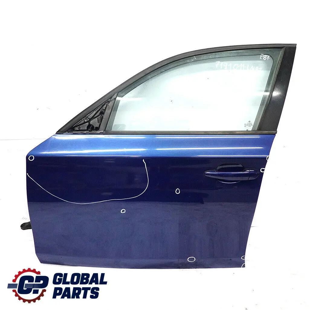 BMW 1 Series E87 Door Front Left N/S Le Mans Blau Blue Metallic - 381 - SKU 7191011-LMB2 - Part number 7191011