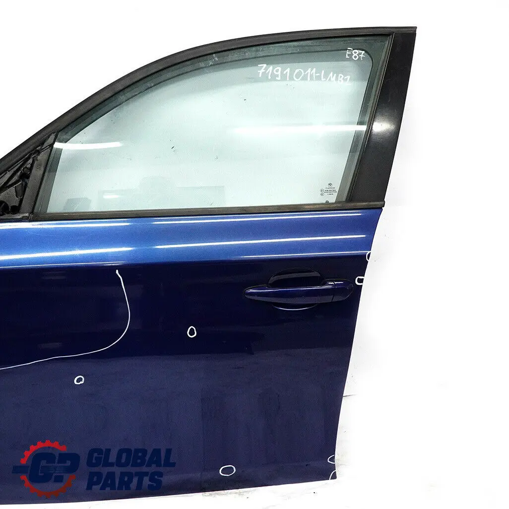 BMW 1 Series E87 Door Front Left N/S Le Mans Blau Blue Metallic - 381 - SKU 7191011-LMB2 - Part number 7191011
