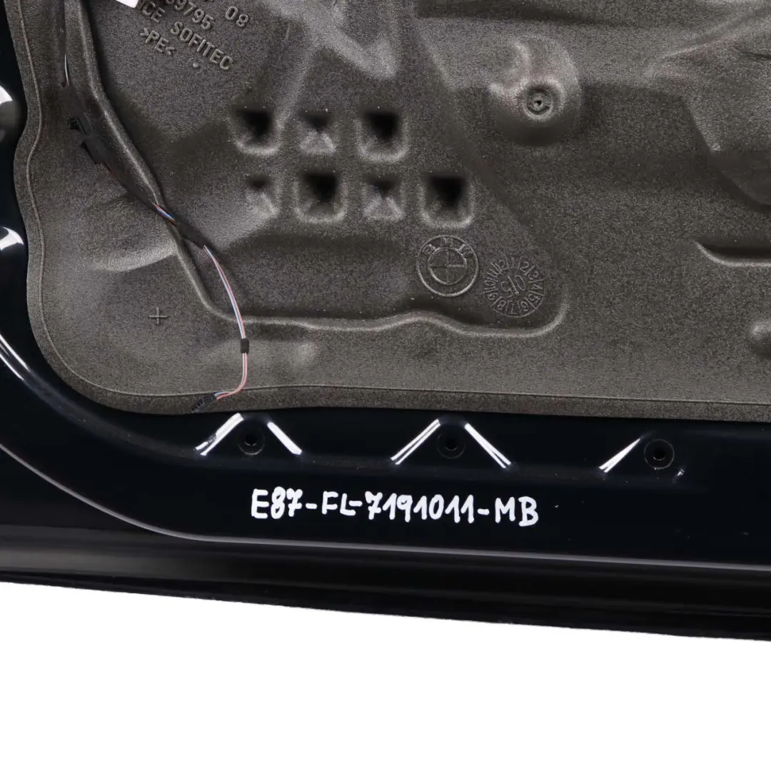 BMW 1 E87 Door Front Left N/S Monacoblau Blue Blau Metallic - A35 - SKU 7191011-MB - Part number 7191011