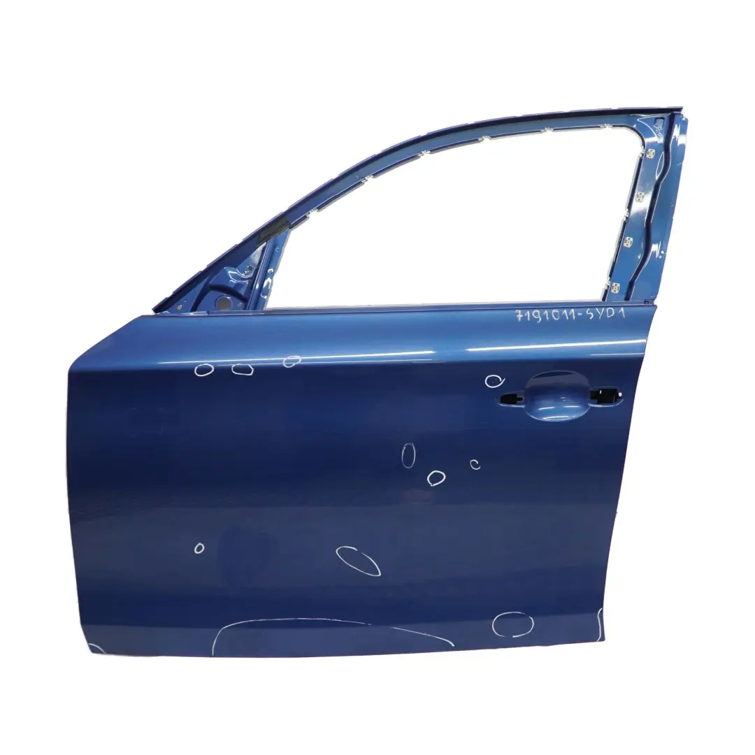 Porta anteriore sinistra Sydneyblau Blu Metallico - A19 per BMW E87 con numero di parte 7191011 BMW E87 Porta anteriore sinistra Sydneyblau Blu Metallico - A19 - SKU 7191011-SYD1 - Numero di parte 7191011