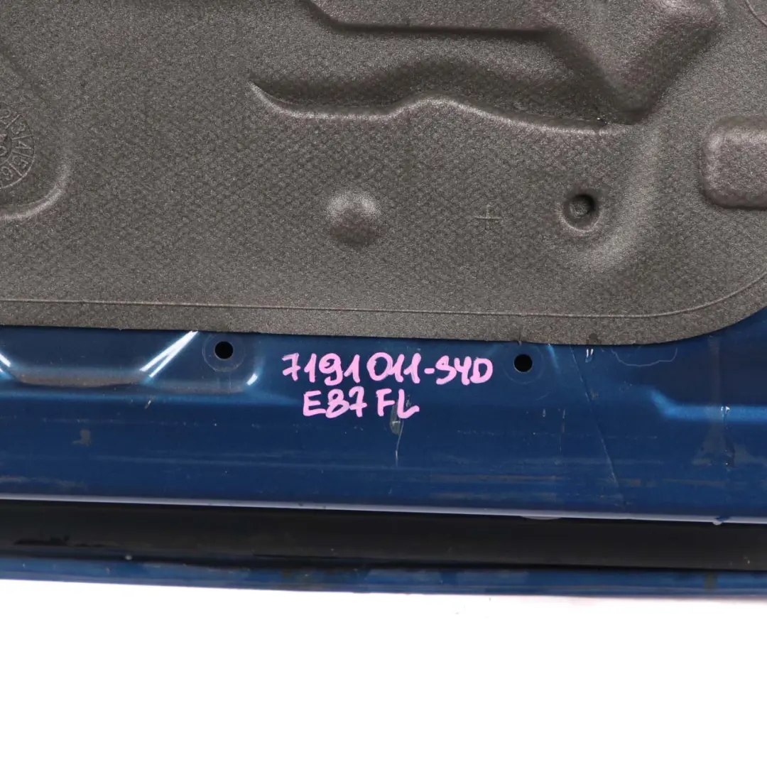BMW E87 Porta Anteriore Sinistra Sydneyblau Sydney Blue Metallic - A19 - SKU 7191011-SYD - Numero di parte 7191011