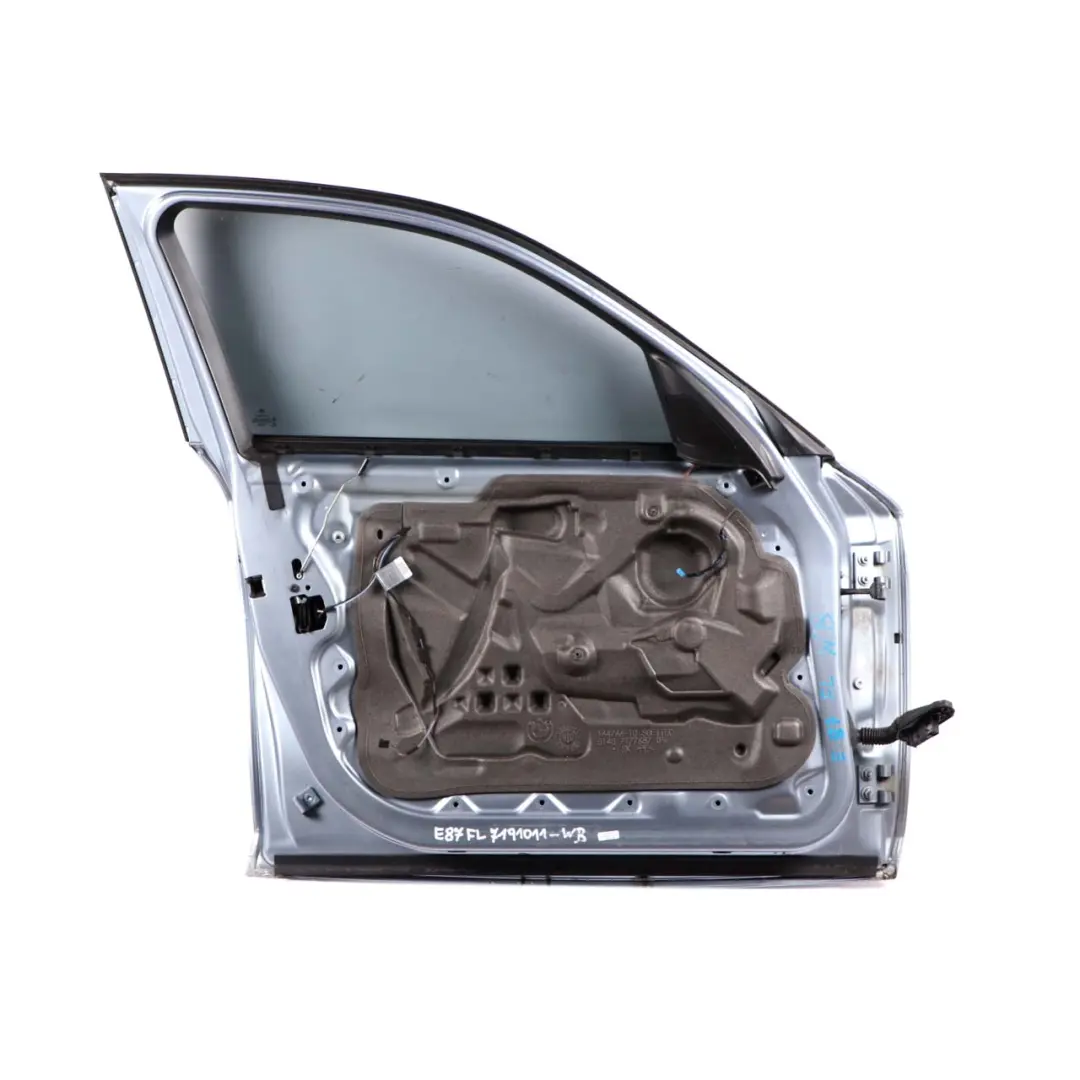 Door Front Left N/S Bluewater Blue Water Metallic - 896 to BMW 1 E87 with Part number 7191011 BMW 1 E87 Door Front Left N/S Bluewater Blue Water Metallic - 896 - SKU 7191011-WB - Part number 7191011