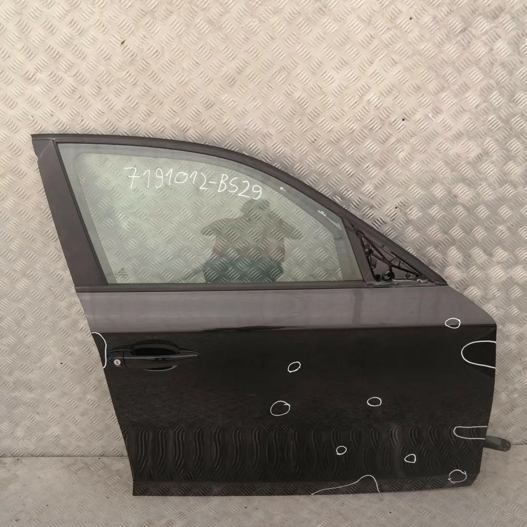 Door Front Right O/S Black Sapphire Metallic - 475 to BMW 1 SERIES 29 E87 E87N with Part number 7191012 BMW 1 SERIES 29 E87 E87N Door Front Right O/S Black Sapphire Metallic - 475 - SKU 7191012-BS29 - Part number 7191012