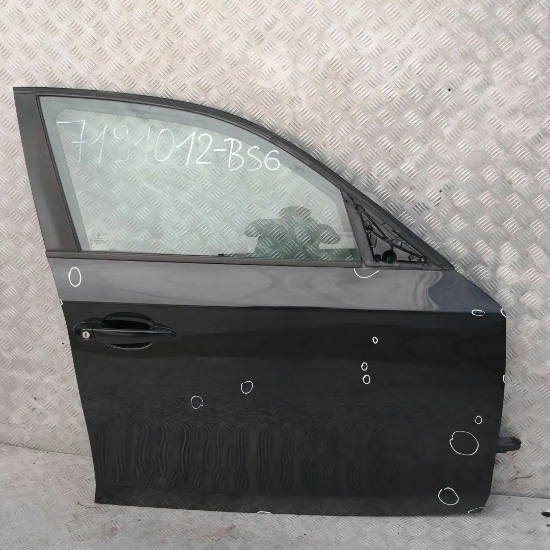 BMW 1 er E87 E87N LCI Beifahrer Tür vorne rechts Black Sapphire Metallic 475 - SKU 7191012-BS6 - Teilenummer 7191012