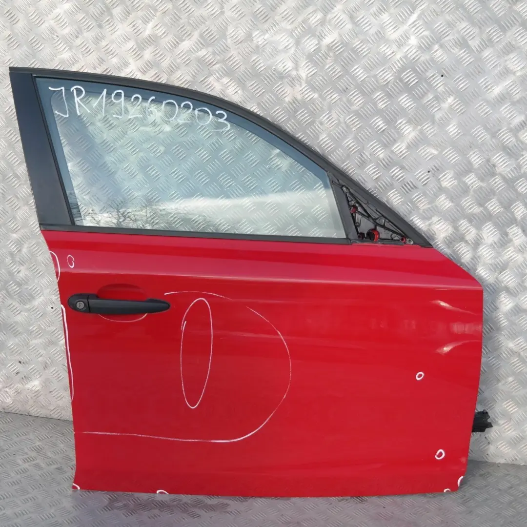 Door Front Right O/S Japanrot Japan Rot Red - 438 to BMW 1 SERIES 1 E87 E87N with Part number 41517191012 BMW 1 SERIES 1 E87 E87N Door Front Right O/S Japanrot Japan Rot Red - 438 - SKU 7191012-JR1 - Part number 41517191012
