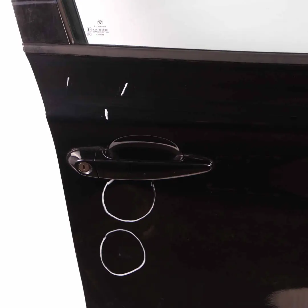 Door Front Right O/S Black Sapphire Metallic - 475 to BMW E87 with Part number 7191012 BMW E87 Door Front Right O/S Black Sapphire Metallic - 475 - SKU 7191012-BS10 - Part number 7191012