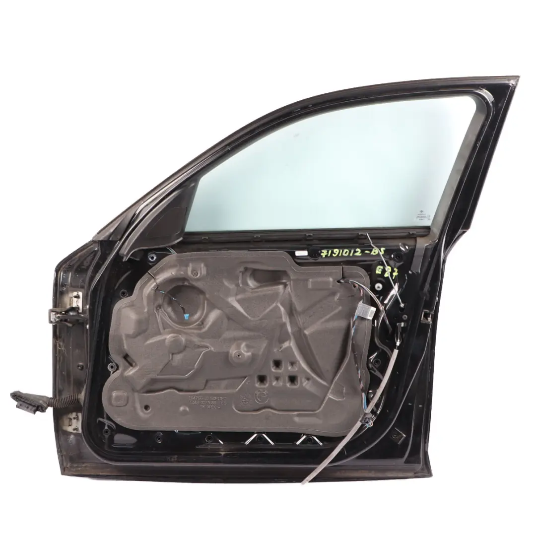 Door Front Right O/S Black Sapphire Metallic - 475 to BMW E87 with Part number 7191012 BMW E87 Door Front Right O/S Black Sapphire Metallic - 475 - SKU 7191012-BS - Part number 7191012