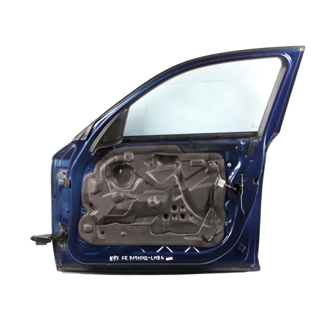 Door Front Right O/S Le Mans Blau Blue Metallic - 381 to BMW 1 Series E87 6 with Part number 7191012 BMW 1 Series E87 6 Door Front Right O/S Le Mans Blau Blue Metallic - 381 - SKU 7191012-LMB6 - Part number 7191012