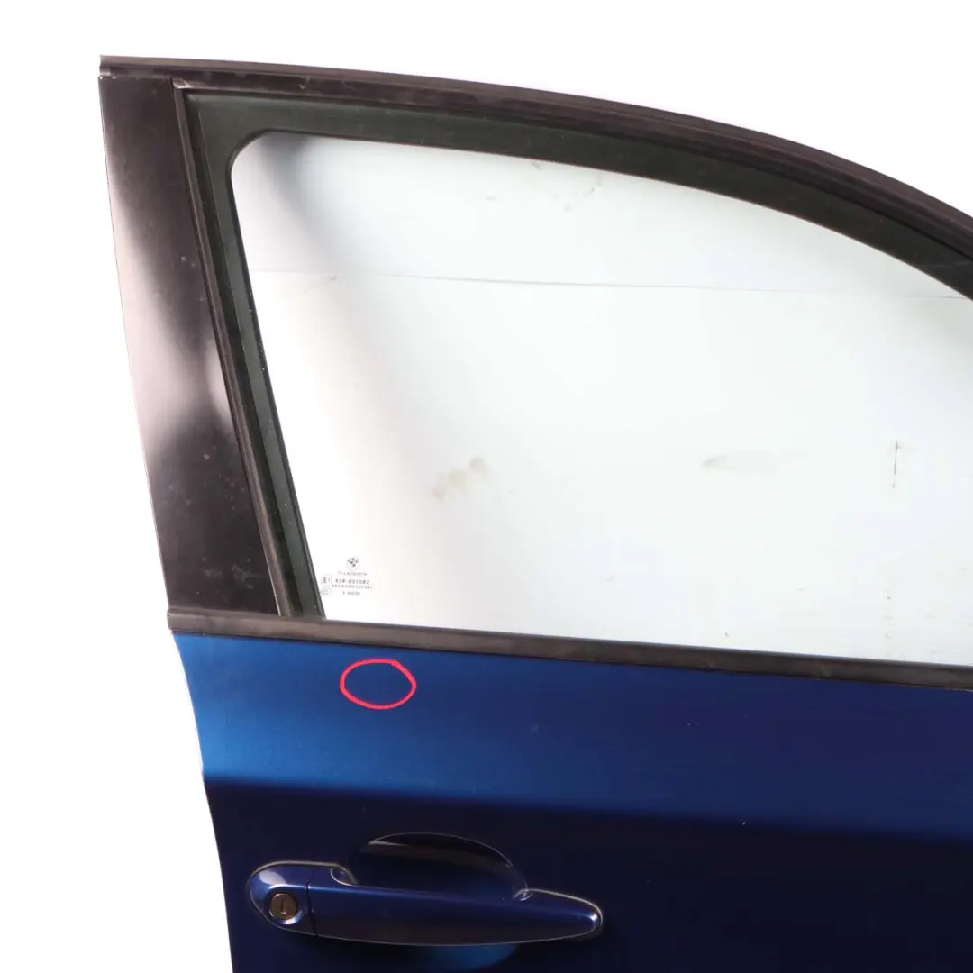 Door Front Right O/S Le Mans Blau Blue Metallic - 381 to BMW 1 Series E87 6 with Part number 7191012 BMW 1 Series E87 6 Door Front Right O/S Le Mans Blau Blue Metallic - 381 - SKU 7191012-LMB6 - Part number 7191012