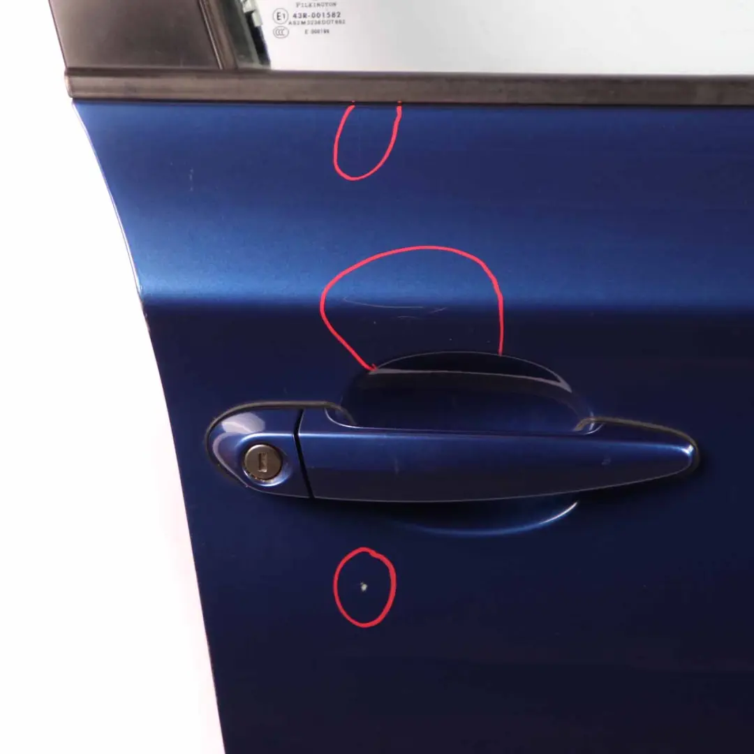 BMW E87 Door Front Right O/S Montegoblau Montego Blue Metallic - A51 - SKU 7191012-MTB - Part number 7191012