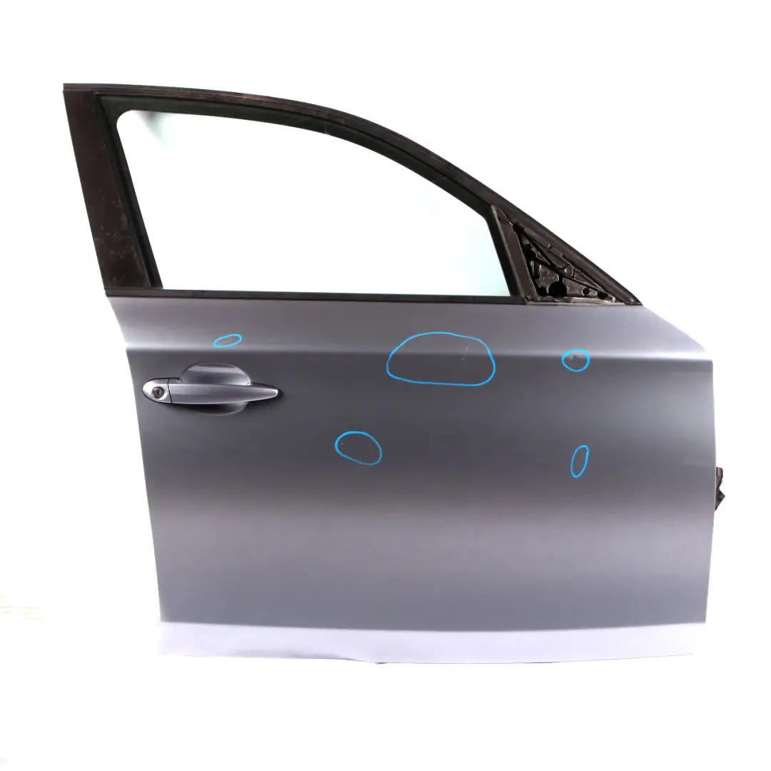 BMW 1 Series 5 E87 Door Front Right O/S Quarzblau Blue Blau Metallic - A18 - SKU 7191012-QB5 - Part number 7191012