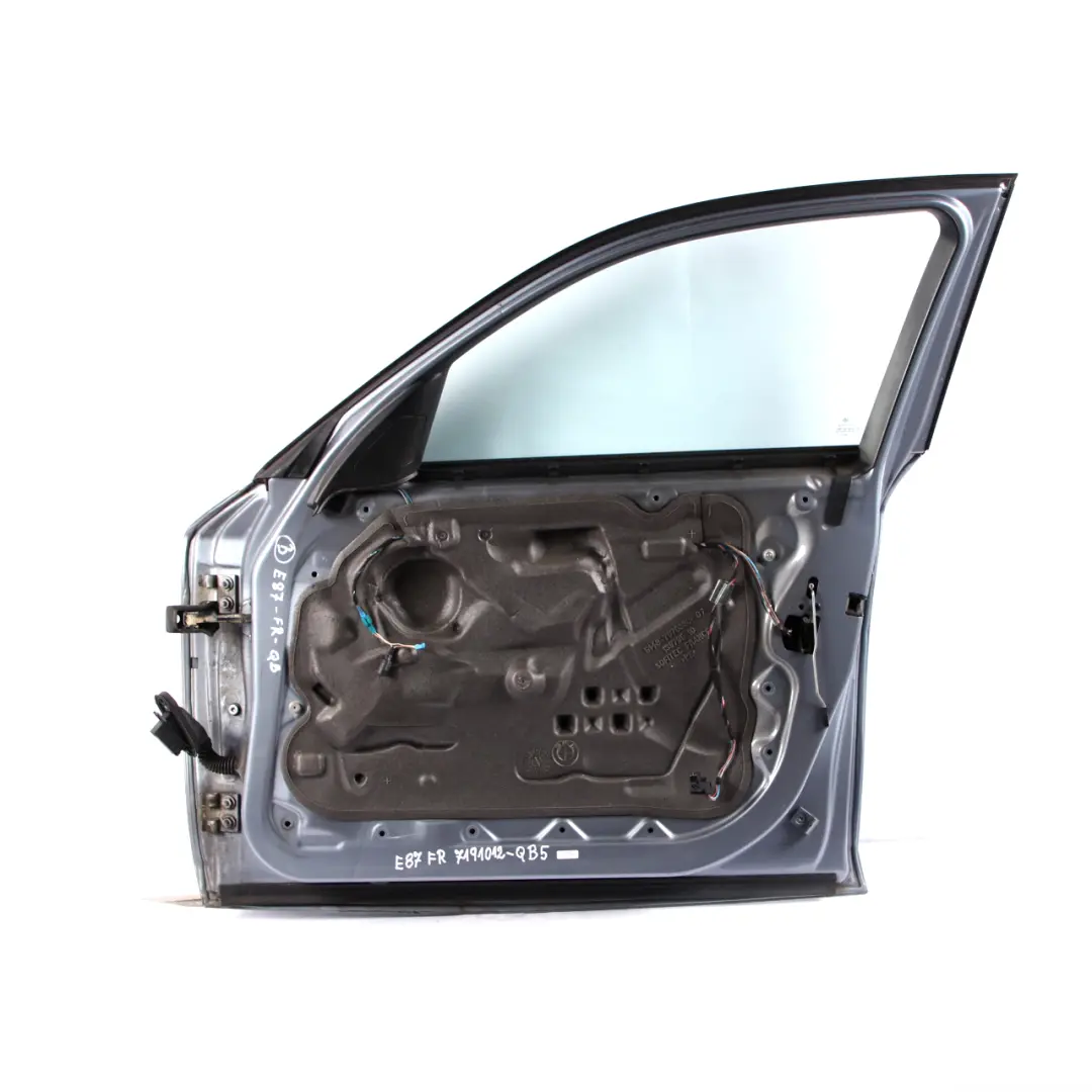 Door Front Right O/S Quarzblau Blue Blau Metallic - A18 to BMW 1 Series 5 E87 with Part number 7191012 BMW 1 Series 5 E87 Door Front Right O/S Quarzblau Blue Blau Metallic - A18 - SKU 7191012-QB5 - Part number 7191012