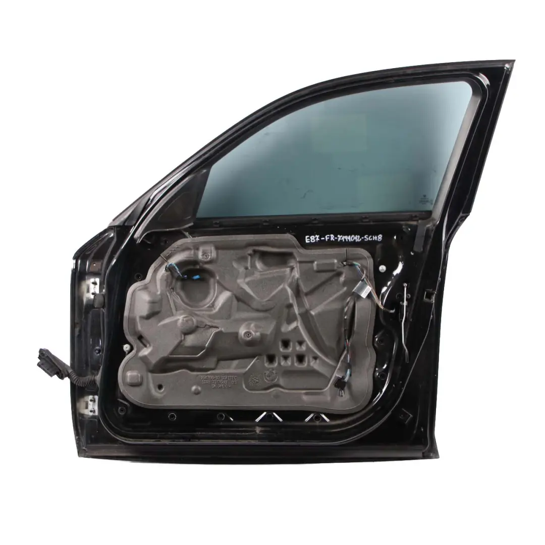 BMW 1 E87 Door Front Right O/S Schwarz 2 Black - 668 - SKU 7191012-SCH7 - Part number 7191012