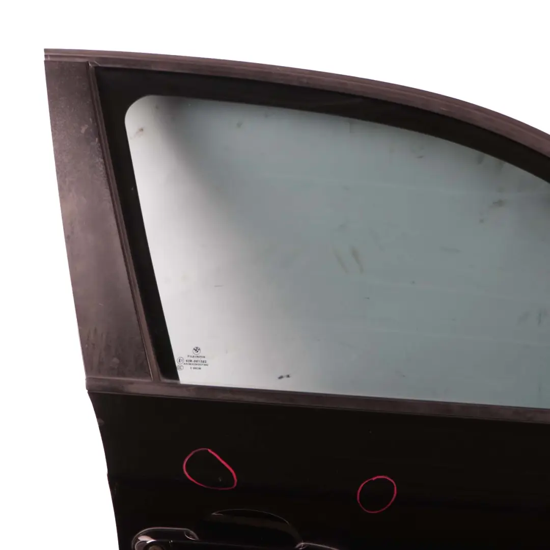 BMW 1 E87 Door Front Right O/S Schwarz 2 Black - 668 - SKU 7191012-SCH7 - Part number 7191012