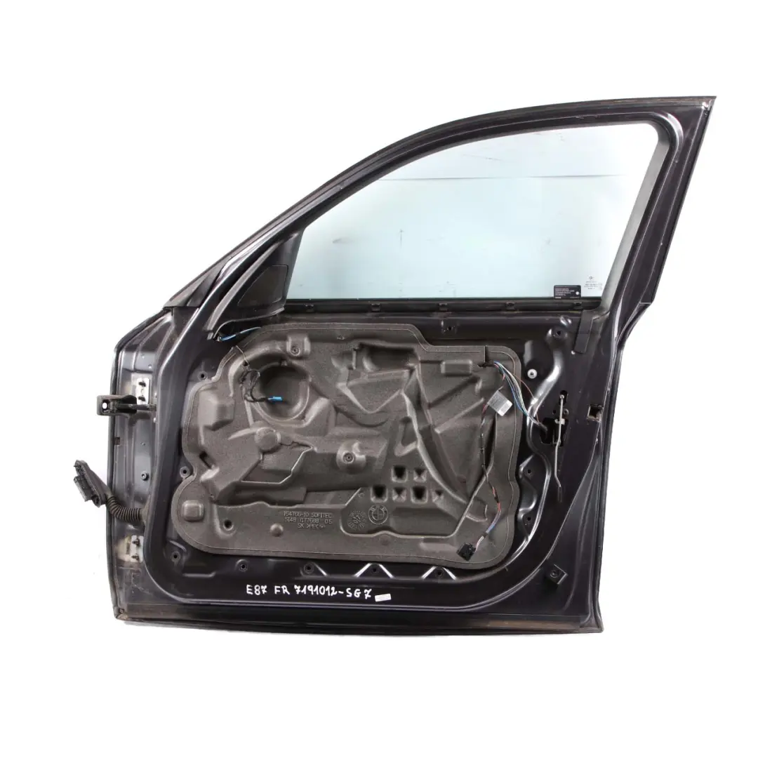 Door Front Right O/S Sparkling Graphite Metallic - A22 to BMW 1 Series E87 7 with Part number 7191012 BMW 1 Series E87 7 Door Front Right O/S Sparkling Graphite Metallic - A22 - SKU 7191012-SG7 - Part number 7191012