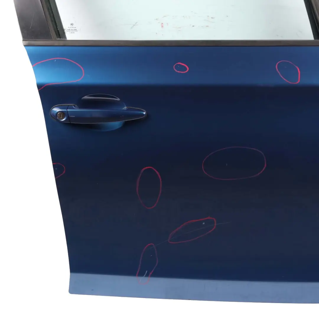 Door Front Right O/S Sydneyblau Sydney Blue Metallic - A19 to BMW E87 with Part number 41517191012 BMW E87 Door Front Right O/S Sydneyblau Sydney Blue Metallic - A19 - SKU 7191012-SYD19 - Part number 41517191012
