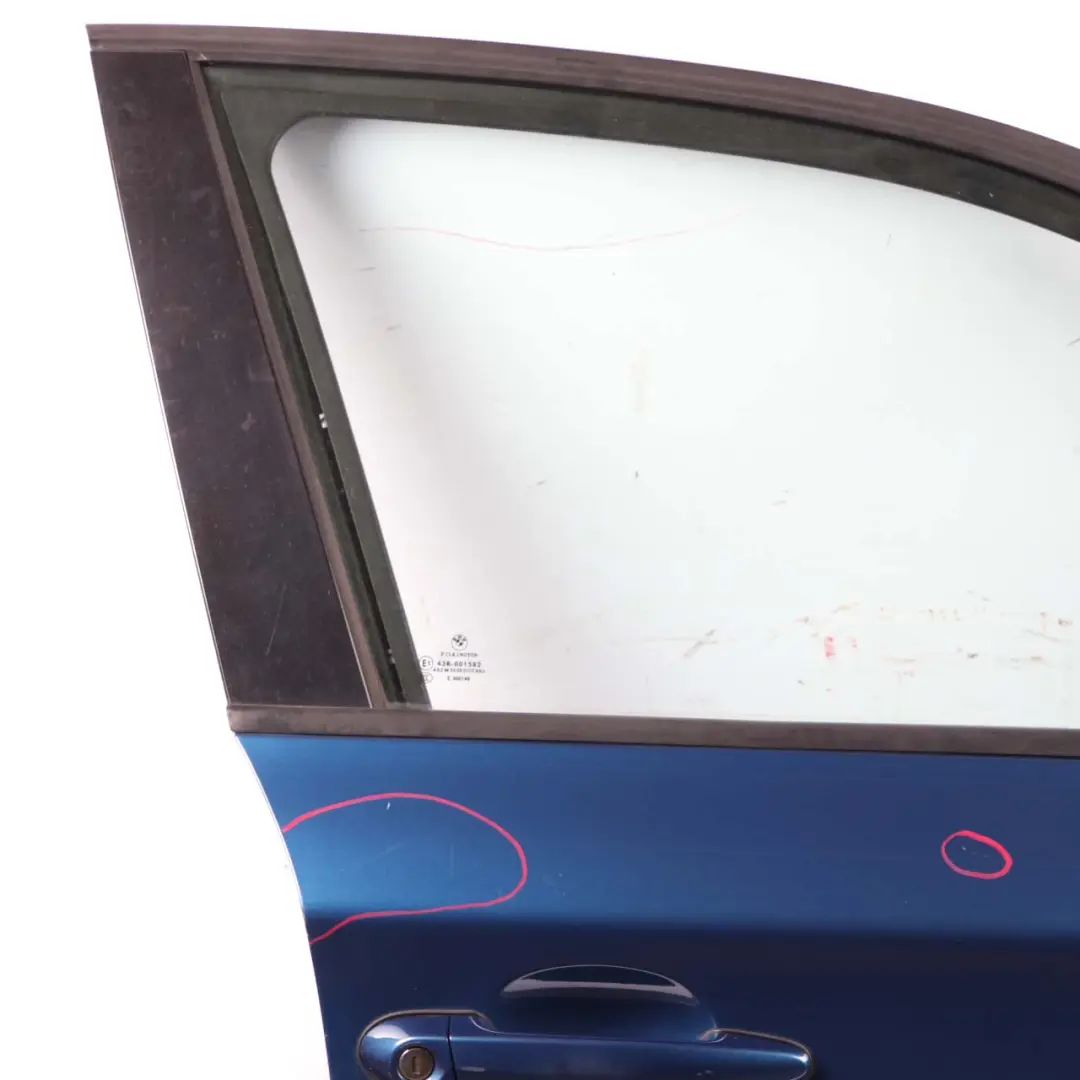 BMW E87 Door Front Right O/S Sydneyblau Sydney Blue Metallic - A19 - SKU 7191012-SYD19 - Part number 41517191012