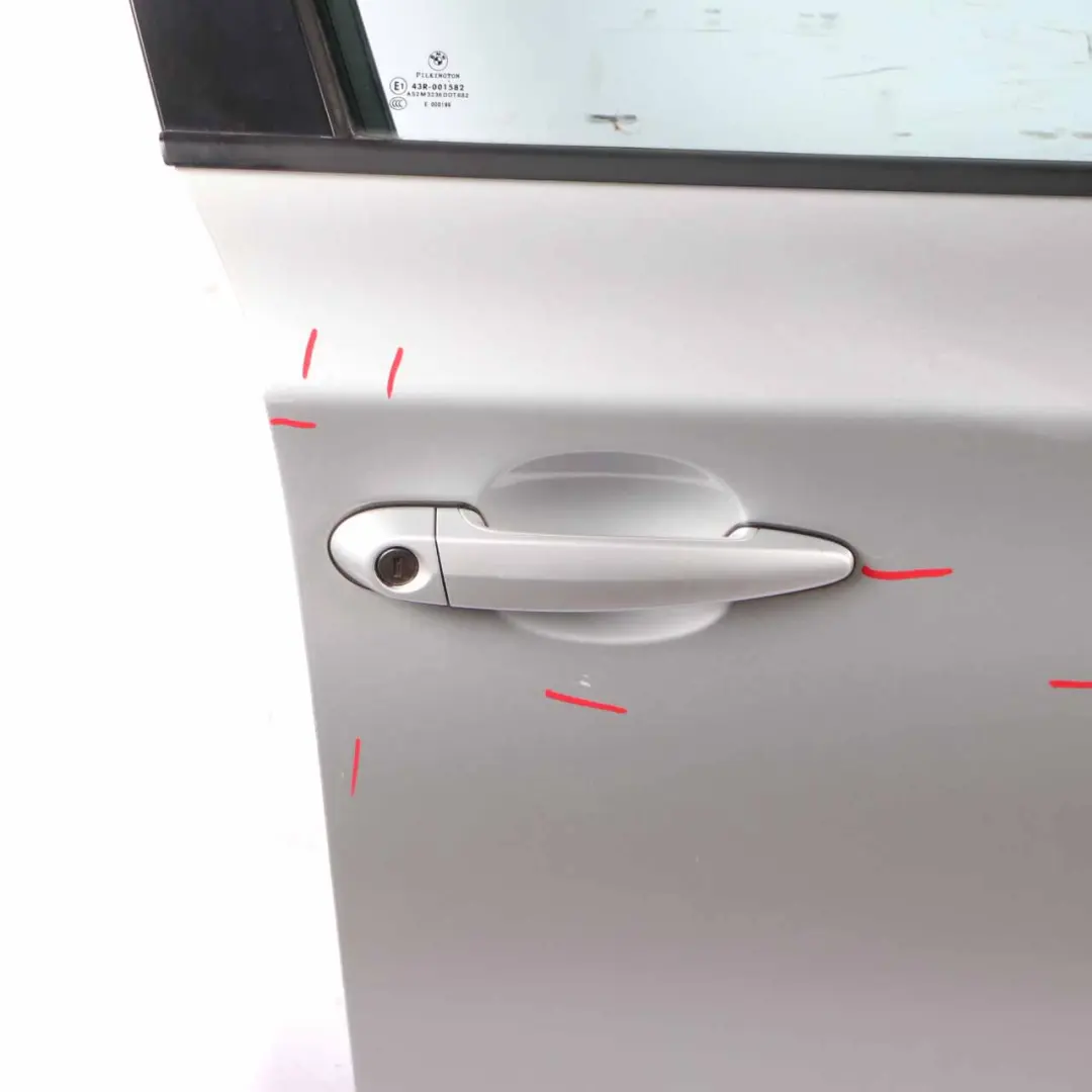 Door Front Right O/S Titansilber Silber Silver Metalic - 354 to BMW 1 Series E87 1 with Part number 7191012 BMW 1 Series E87 1 Door Front Right O/S Titansilber Silber Silver Metalic - 354 - SKU 7191012-TS1 - Part number 7191012