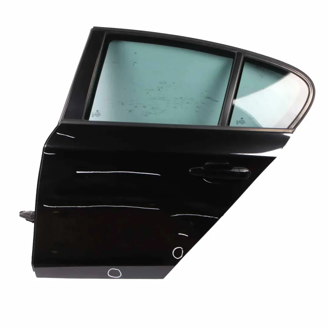 Door Rear Left N/S Black Sapphire Metallic - 475 to BMW E87 with Part number 7191017 BMW E87 Door Rear Left N/S Black Sapphire Metallic - 475 - SKU 7191017-BS5 - Part number 7191017