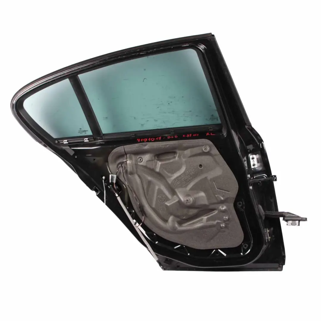 Door Rear Left N/S Black Sapphire Metallic - 475 to BMW E87 with Part number 7191017 BMW E87 Door Rear Left N/S Black Sapphire Metallic - 475 - SKU 7191017-BS5 - Part number 7191017