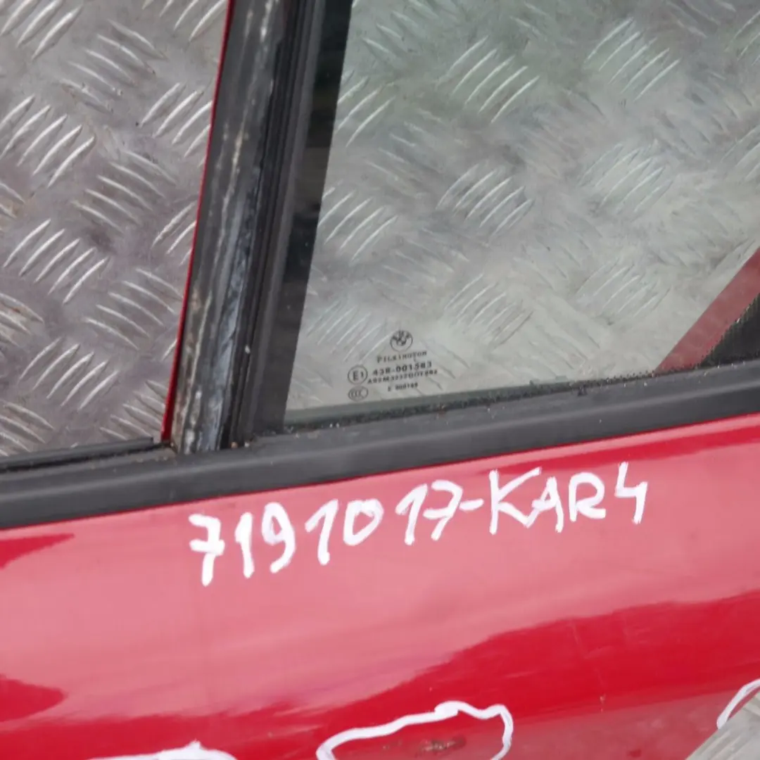 Door rear left N/S Karmesinrot Red Rot - A61 to BMW 1 SERIES 4 E87 E87N with Part number 7191017 BMW 1 SERIES 4 E87 E87N Door rear left N/S Karmesinrot Red Rot - A61 - SKU 7191017-KAR4 - Part number 7191017