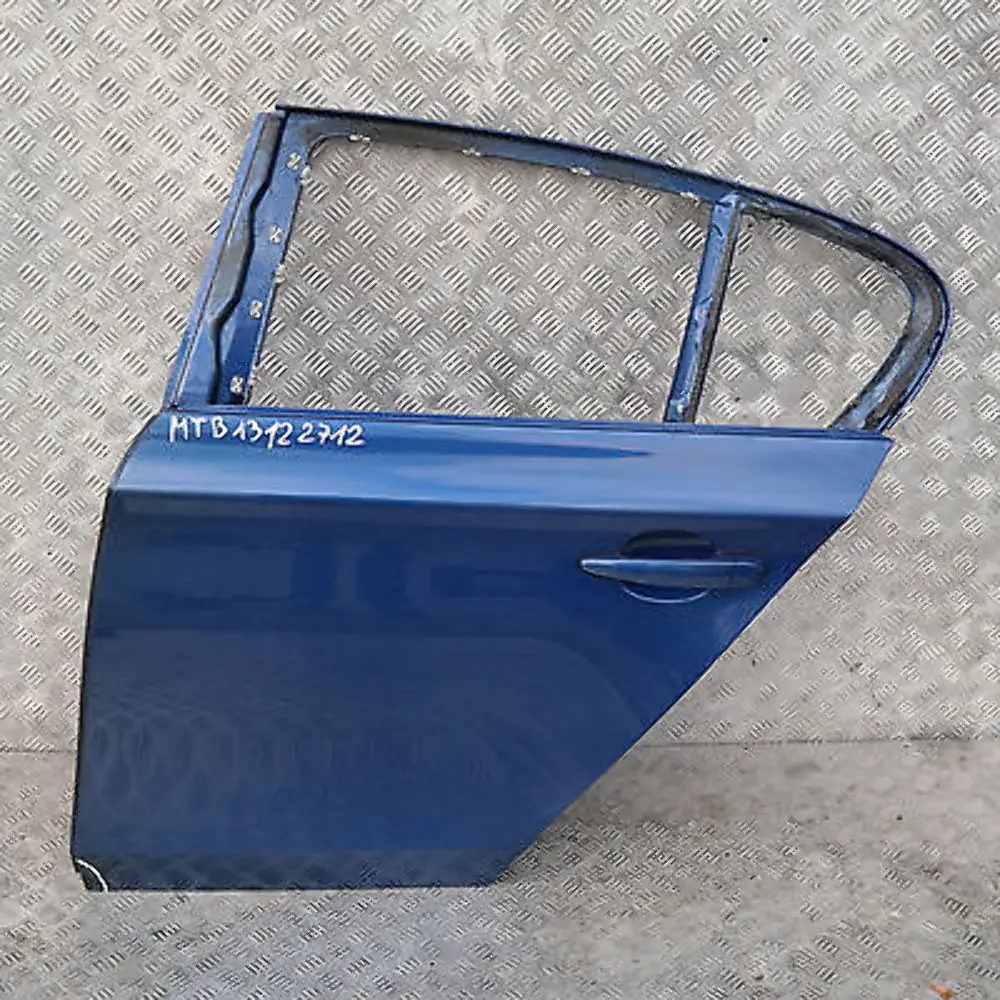 BMW 1 SERIES E87 E87N Door Rear Left N/S Montegoblau Blue Metallic - A51 - SKU 7191017-MTB2 - Part number 41527191017