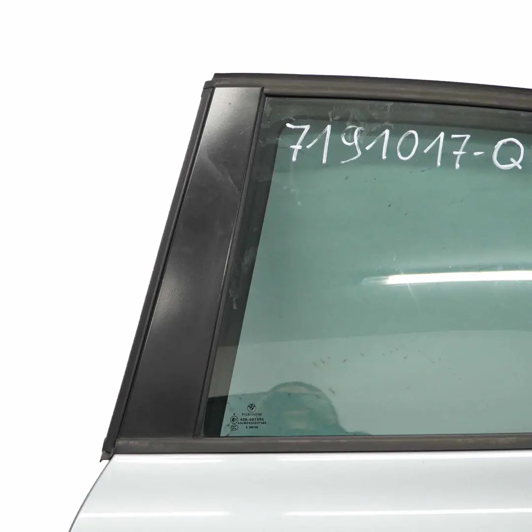 BMW E87 Door Rear Left N/S Quarzblau Blue Metallic - A18 - SKU 7191017-QB - Part number 41527191017