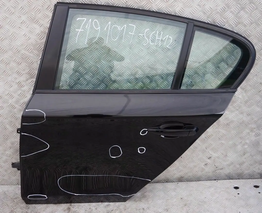 BMW S 1ERIES 1 E87 E87N Door Rear Left N/S Schwarz 2 Black - 668 - SKU 7191017-SCH12 - Part number 7191017