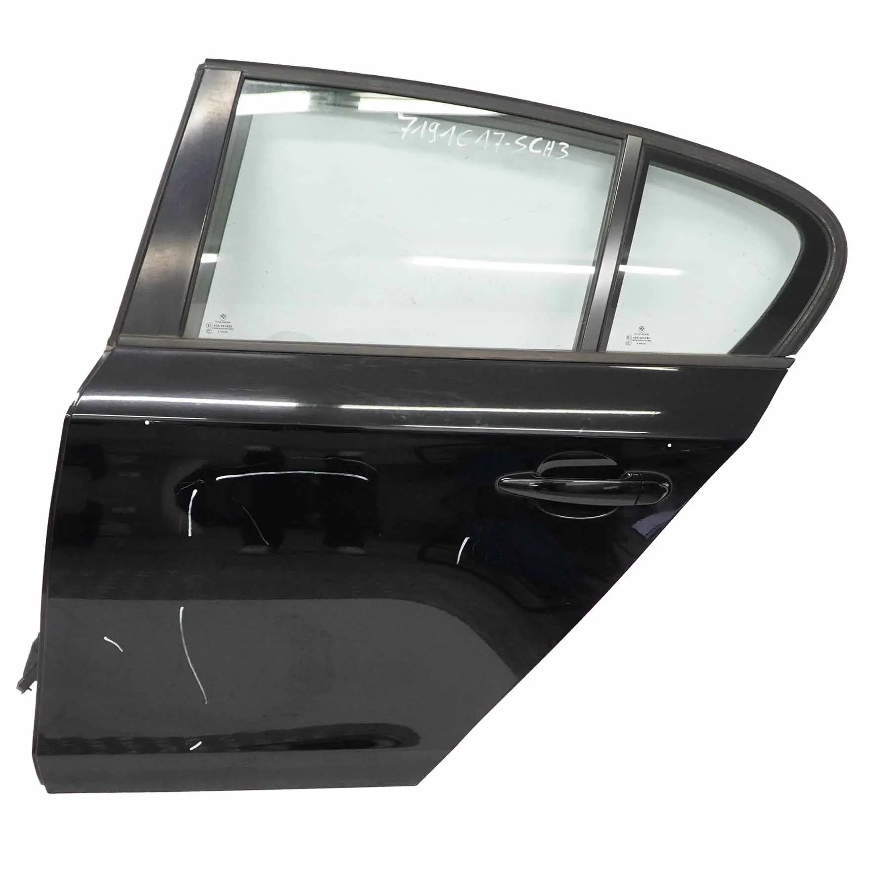 BMW E87 LCI Lato Conducente Porta Posteriore Sinistra Nero 2 - 668