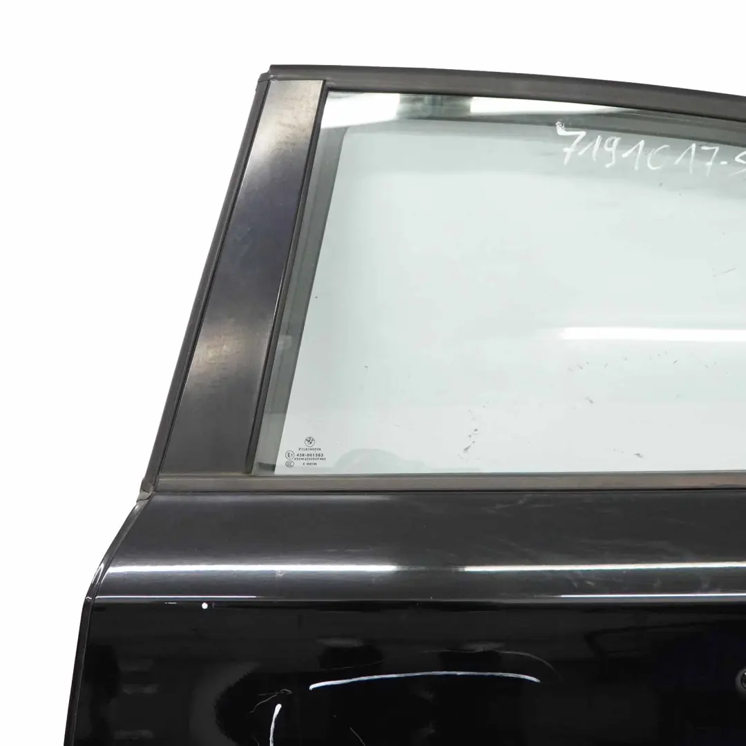BMW E87 LCI Lato Conducente Porta Posteriore Sinistra Nero 2 - 668 - SKU 7191017-SCH3 - Numero di parte 7191017