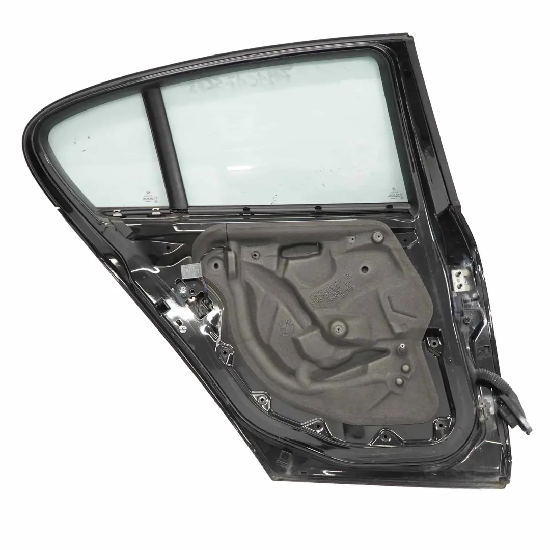 BMW E87 LCI Lato Conducente Porta Posteriore Sinistra Nero 2 - 668 - SKU 7191017-SCH3 - Numero di parte 7191017