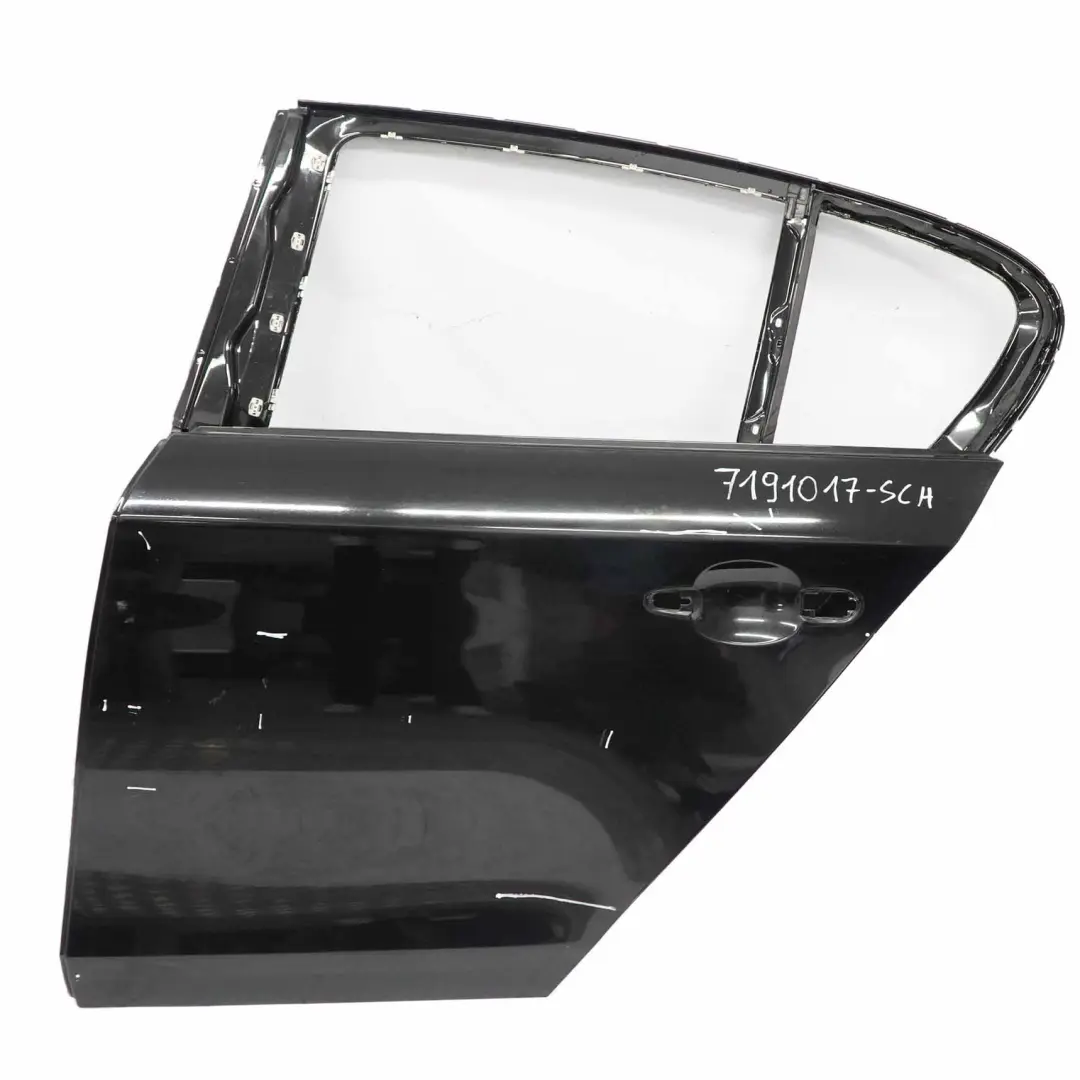 BMW E87 Porte Arrière Gauche Panneau de Recouvrement Schwarz 2 Black - 668 - SKU 7191017-SCH - Numéro de pièce 7191017