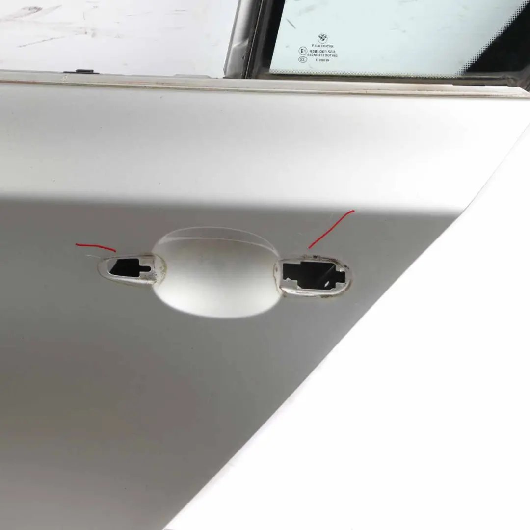 Door Rear Left N/S Titansilber Silber Silver Metallic - 354 to BMW E87 with Part number 7191017 BMW E87 Door Rear Left N/S Titansilber Silber Silver Metallic - 354 - SKU 7191017-TS6 - Part number 7191017