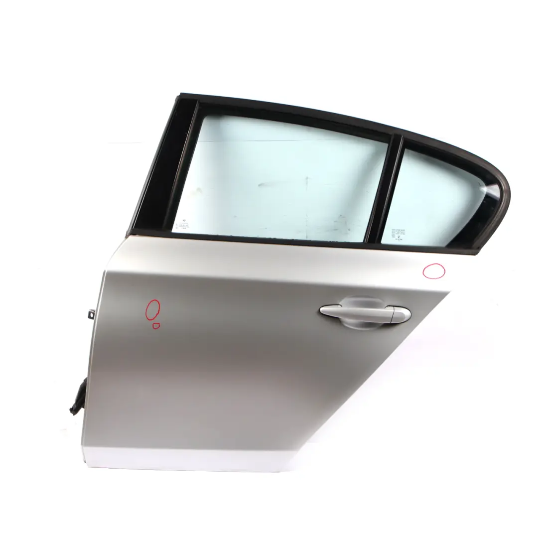 Door Rear Left N/S Titansilber Silber Silver Metallic - 354 to BMW 1 Series E87 7 with Part number 7191017 BMW 1 Series E87 7 Door Rear Left N/S Titansilber Silber Silver Metallic - 354 - SKU 7191017-TS7 - Part number 7191017