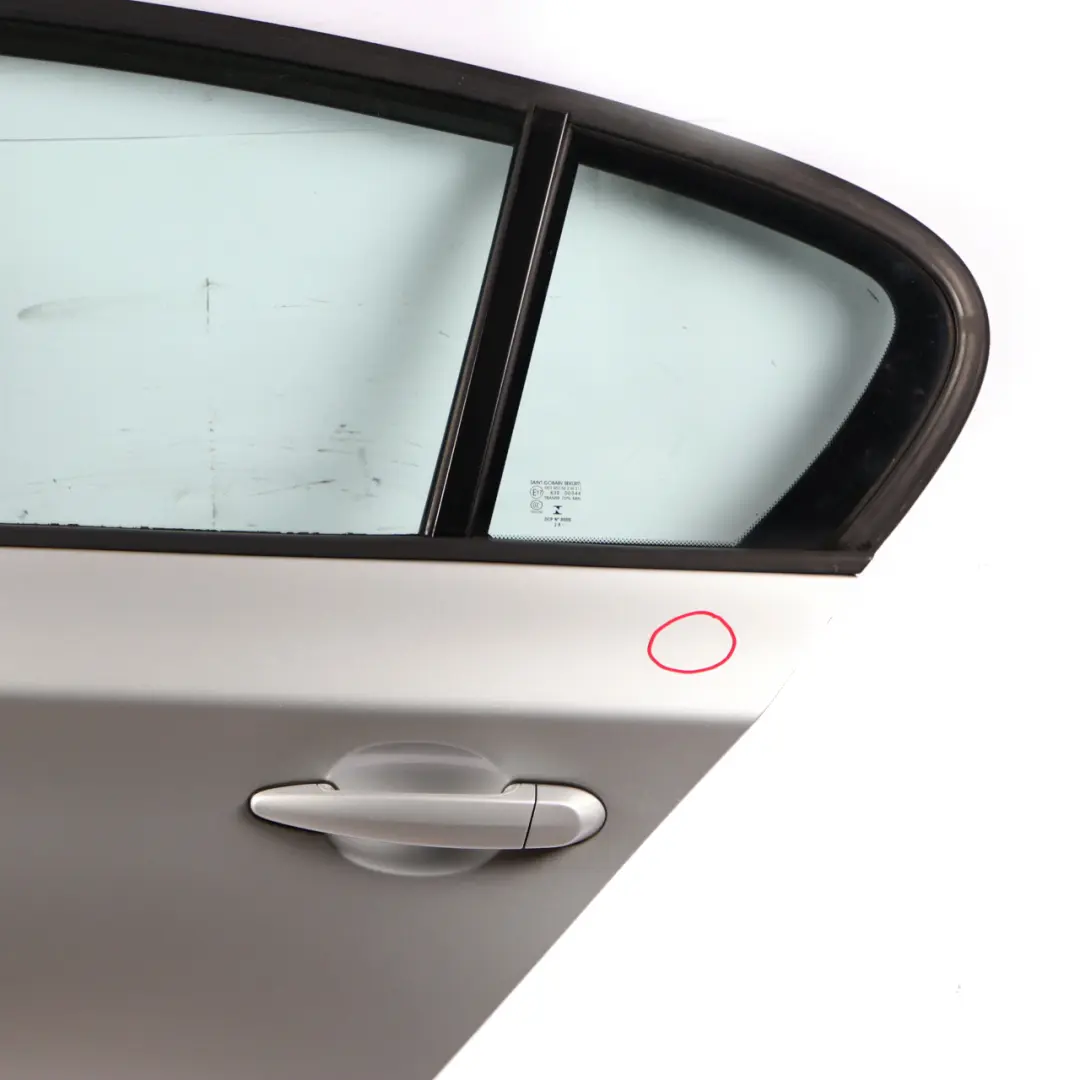 Door Rear Left N/S Titansilber Silber Silver Metallic - 354 to BMW 1 Series E87 7 with Part number 7191017 BMW 1 Series E87 7 Door Rear Left N/S Titansilber Silber Silver Metallic - 354 - SKU 7191017-TS7 - Part number 7191017
