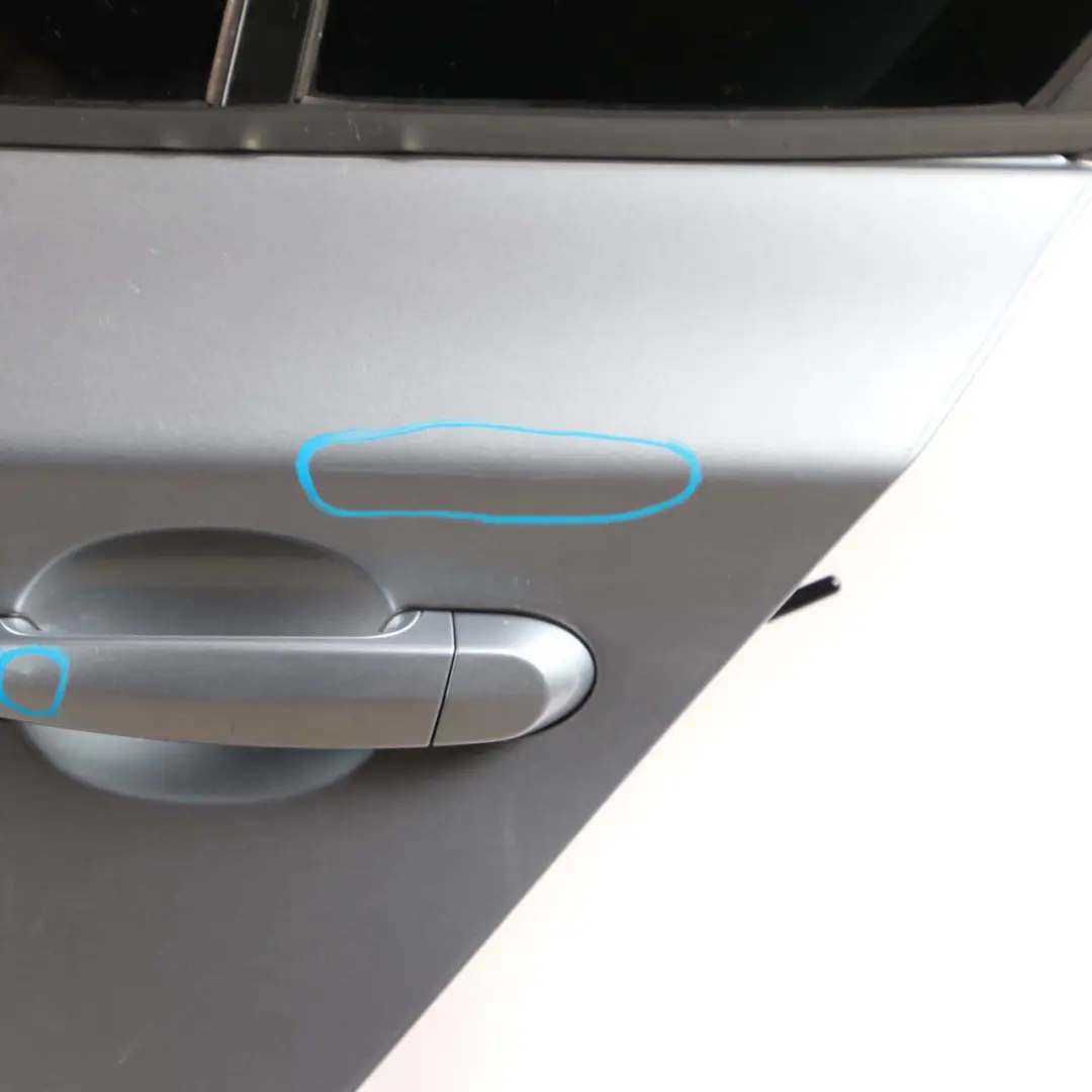 Door Rear Left N/S Bluewater Blue Water Metallic - 896 to BMW 1 Series E87 with Part number 7191017 BMW 1 Series E87 Door Rear Left N/S Bluewater Blue Water Metallic - 896 - SKU 7191017-WB - Part number 7191017