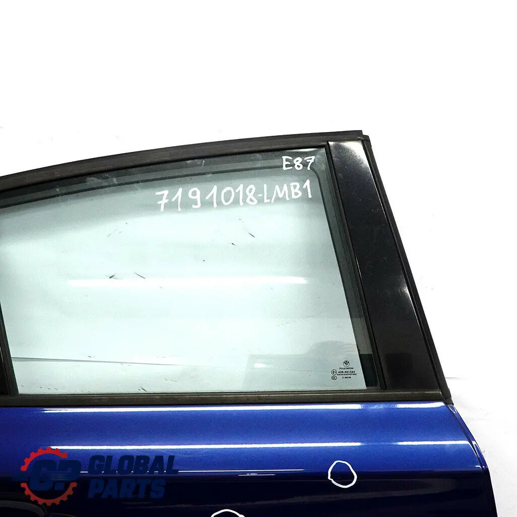 Door Rear Right O/S Le Mans Blau Blue Metallic - 381 to BMW 1 Series E87 1 with Part number 7191018-LMB1 BMW 1 Series E87 1 Door Rear Right O/S Le Mans Blau Blue Metallic - 381 - SKU 7191018-LMB1 - Part number 7191018-LMB1