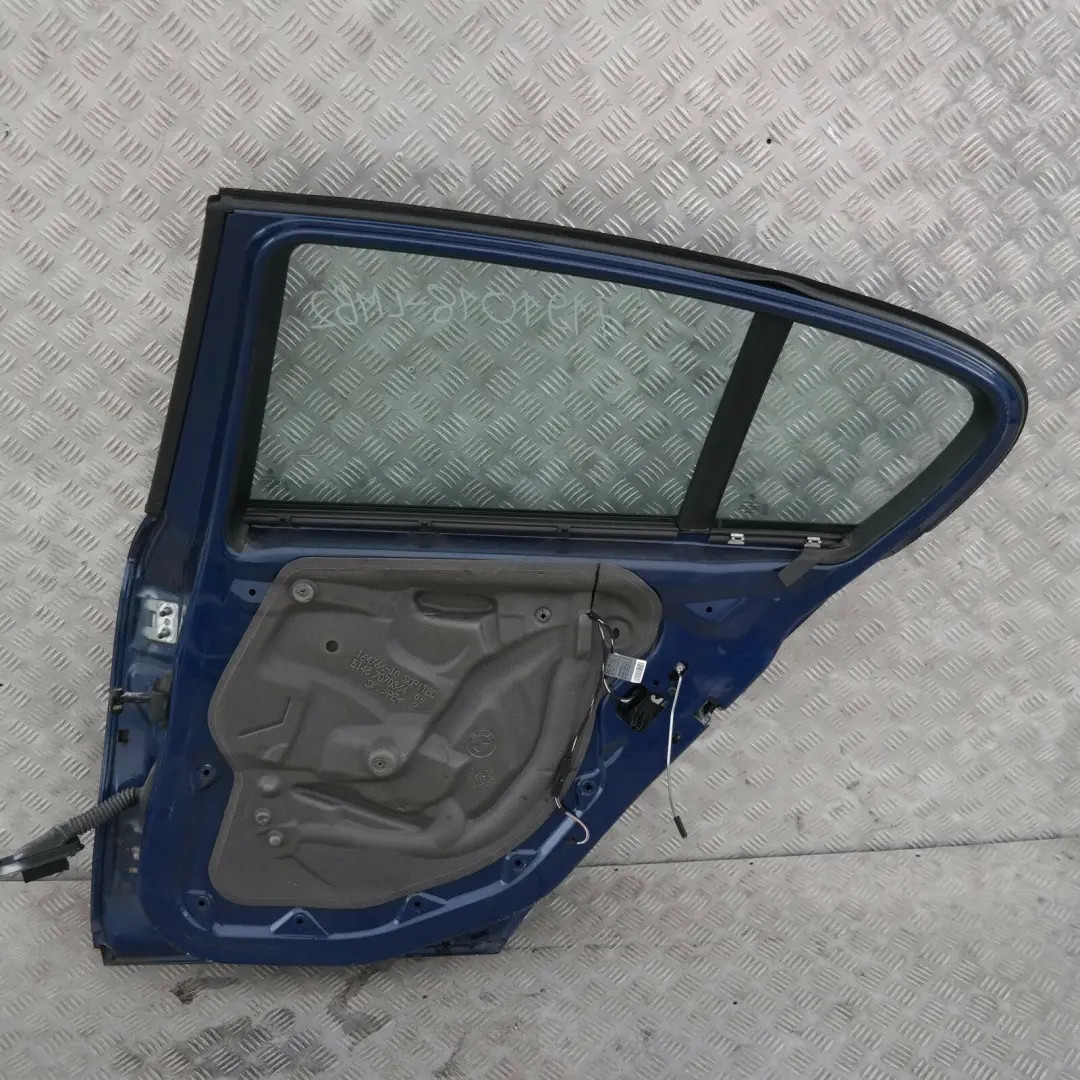Door Rear Right O/S Le Mans Blau Blue Metallic - 381 to BMW 1 SERIES 2 E87 E87N with Part number 7191018 BMW 1 SERIES 2 E87 E87N Door Rear Right O/S Le Mans Blau Blue Metallic - 381 - SKU 7191018-LMB2 - Part number 7191018